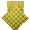 Disposable Pulp egg tray chicken egg cartons 30 holes yellow color